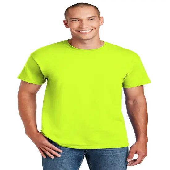 Gildan&reg; Dryblend Short Sleeve Men&rsquo;s Crewneck Tee Safety green {1}