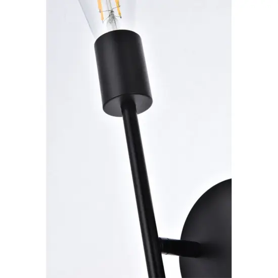 Armin 2 lights wall sconce in black {6}