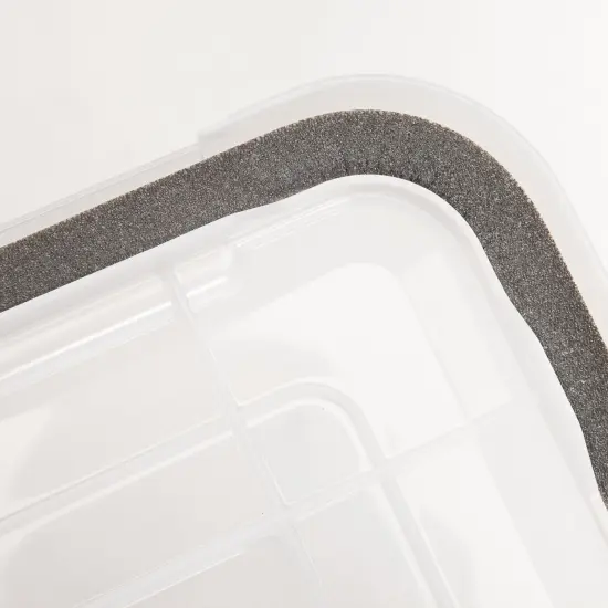 IRIS USA 19qt WEATHERPRO Airtight Plastic Storage Bin with Lid and Seal and Secure Latching Buckles {6}