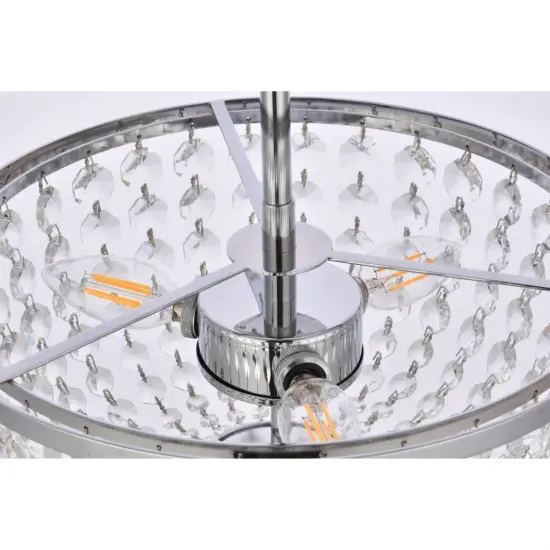 Gianna 13 inch pendant in chrome {6}