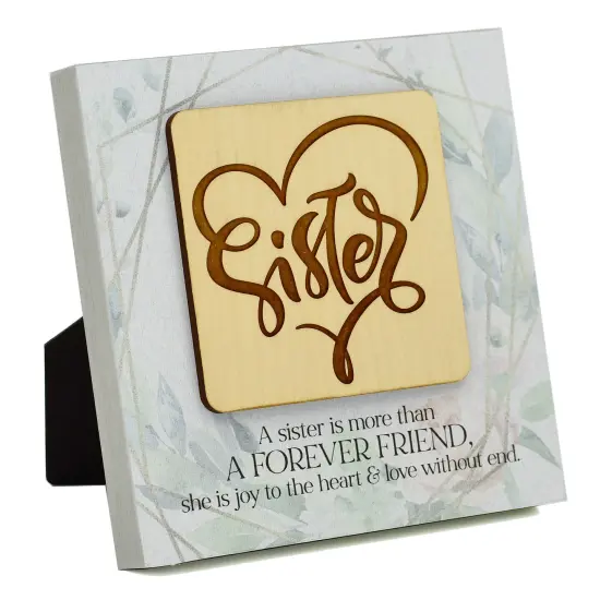 Dexsa Sister Meadow Wood Plaque 6 inches x 6 inches {1}