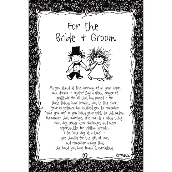 Dexsa For The Bride & Groom Children of the Inner Light 6x9 Wood Plaque - Marci Art {1}