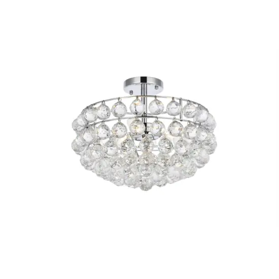 Savannah 16 inch flush mount in chrome {3}