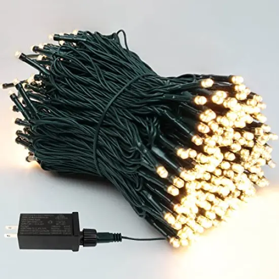 Extra-Long 95FT 240 LED Green Wire Christmas String Lights Outdoor/Indoor, Christmas Tree Lights with 8 Modes, Plug in String Lights for Party Christmas Decorations (Warm White) {2}