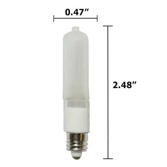 Platinum ETH 150W 120V T4 E11 Mini Can Base Frost Halogen Bulb {2}