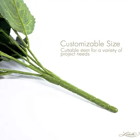 Green Hydrangea Flower Bush - 7 Bloom Heads, Lifelike Silk Flowers, Perfect for Bouquets, Centerpieces & Home D&eacute;cor - Spring & Wedding Accents, Floral Home by Artificial Flowers {2}