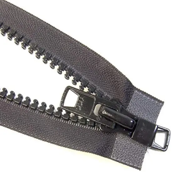 #10 Heavy Duty Marine Black YKK Separating Zipper - Made in The United States (110" Inches) {1}