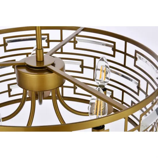 Kennedy 18.5 inch pendant in brass {6}