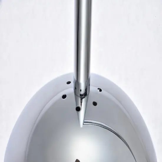 Eclipse 1 Light Chrome Floor Lamp With Clear Glass {5}