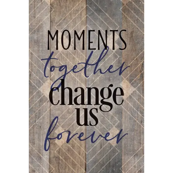 Dexsa Moments Together Wood Plaque with Easel and Hanger 6 inches x 9 inches {1}