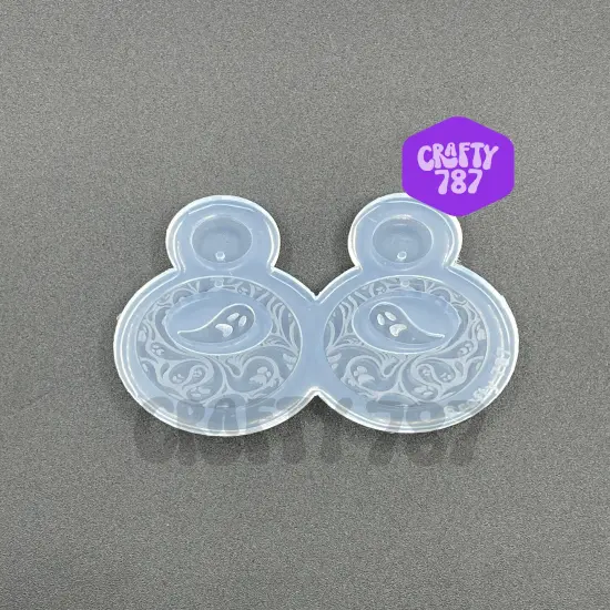 Ghost Dangle Earring Silicone Mold, Resin Mold (d5) {1}