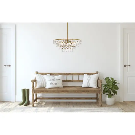 Ella 24 inch pendant in brass {2}