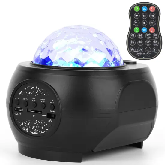 Galaxy Star Projector LED Sky Night Lamp USB Ocean Wave Star Light {4}