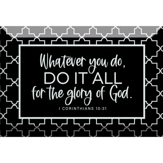 Dexsa Whatever You Do Glass Plaque - 6x4 {1}