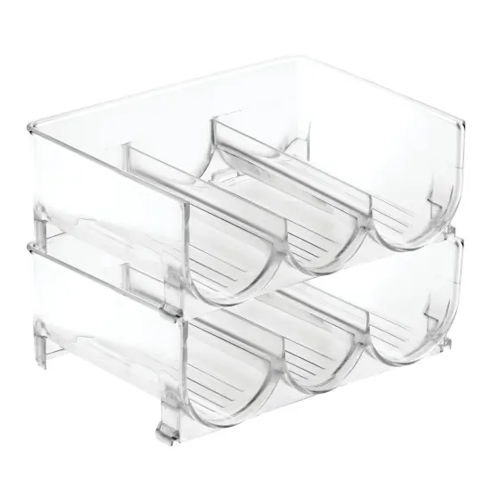 mDesign Plastic Water Bottle Storage Organizer Rack {4}