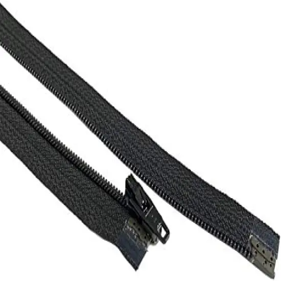 #3 Coil Separating Black YKK Zippers for Sewing Craft & Apparel - Color Black - Made in The United States (12 Zippers Per Pack) (10" Inches) {1}