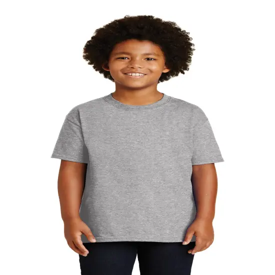 Gildan&reg; Classic Fit Crewneck short sleeve Youth Tee Sport grey {1}