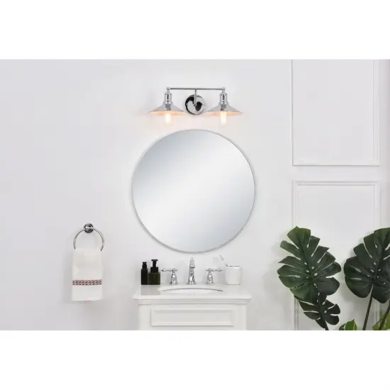Etude 2 light chrome Wall Sconce {2}