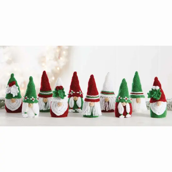 HerrschnersGnome for the Holidays Ornaments Crochet Kit Multi {1}