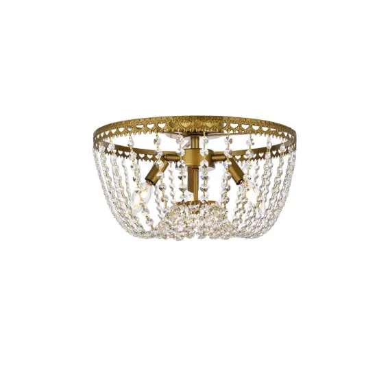 Kylie 16 inch flush mount in brass {1}