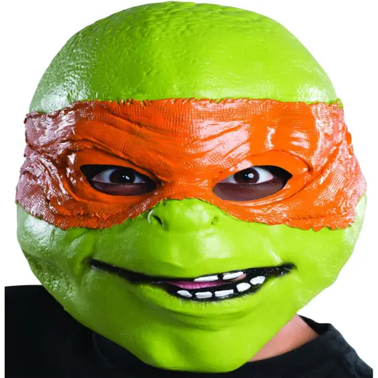 Child's Teenage Mutant Ninja Turtles Michelangelo 3/4 Mask Costume Accessory {1}