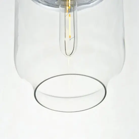 Ashwell 1 Light Chrome Pendant With Clear Glass {4}