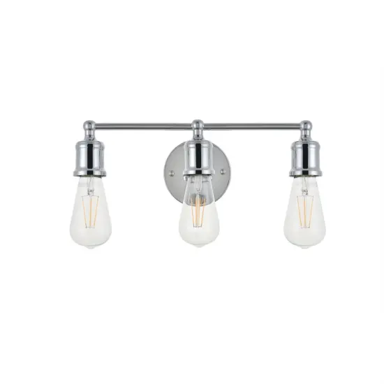 Serif 3 light chrome Wall Sconce {3}