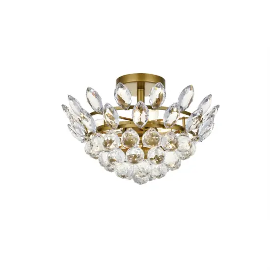 Emilia 14 inch flush mount in brass {3}