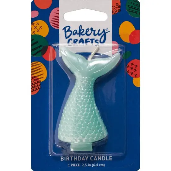 Mermaid Shaped Candle, 1ct {1}