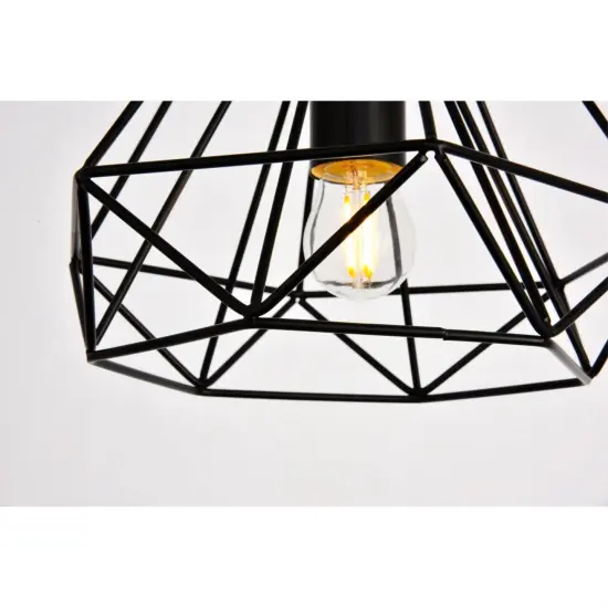 Jago Collection Pendant D9.8 H9.8 Lt:1 Black Finish {5}