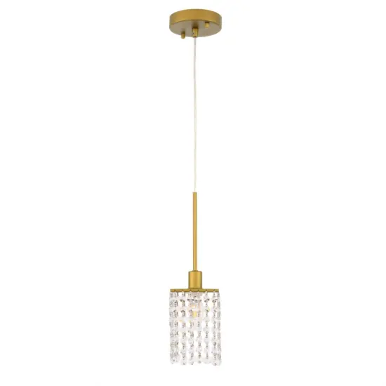 Taylor 1 light Brass Pendant {3}