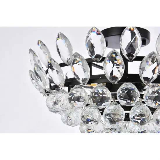 Emilia 18 inch flush mount in black {5}