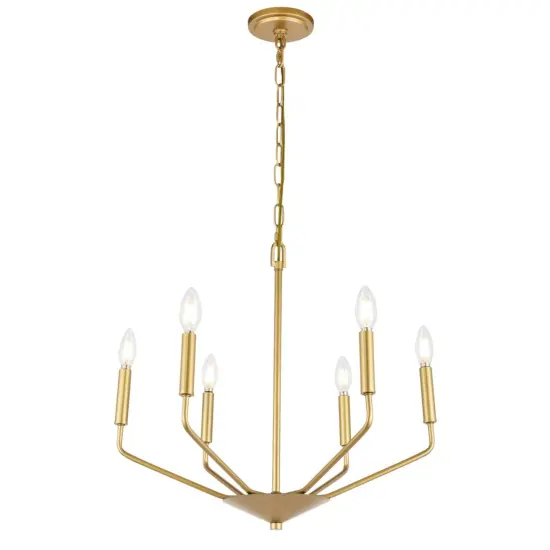 Enzo 6 light Brass pendant {4}