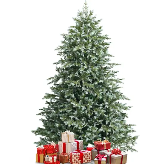 7 Feet Artificial Christmas Tree with 1260 Mixed PE and PVC Tips {4}