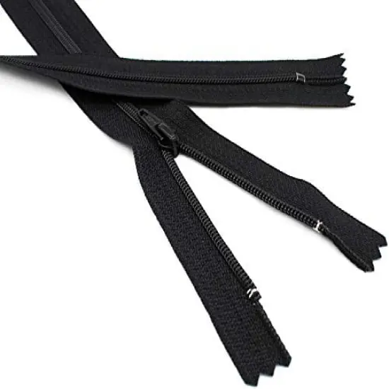 #4.5 Black Closed Bottom Slipcover & Upholstery YKK Zipper - Color Black - Made in The United States (1 Zippers Per Pack) (108" Inches) {1}