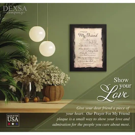 Dexsa Prayer For My Friend Timberland Wood Plaque 11.75" x 15" {3}