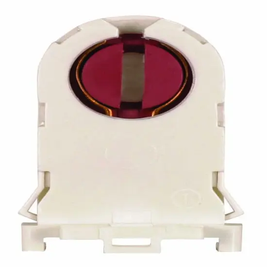 Satco T8 and T12 FL13 Rotary Locking Replacement Snap Wing Mounting White {1}