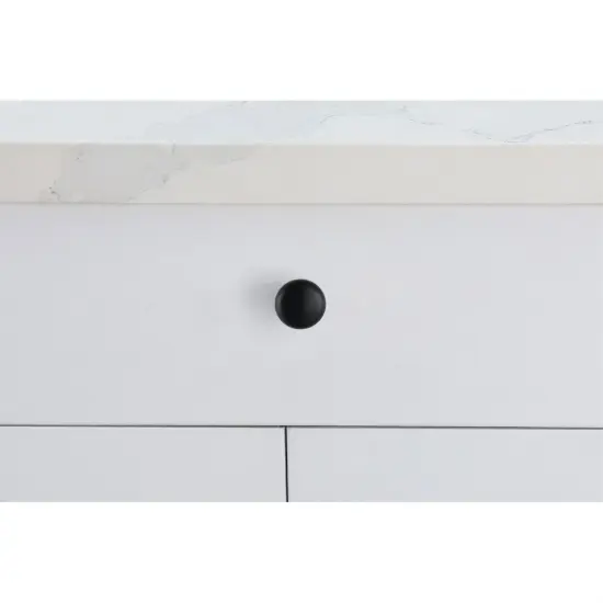 Cadon 1.2" Diameter Matte Black Mushroom Knob Multipack (Set of 10) {2}