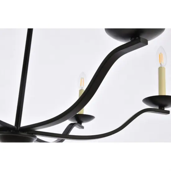 Trey 36 inch pendant in black {6}