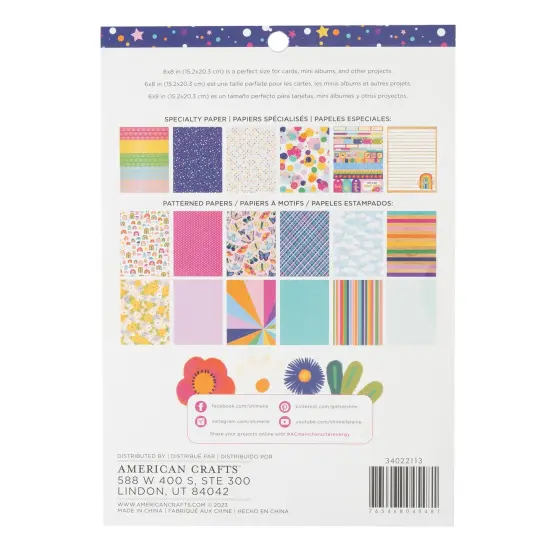 Shimelle Paper Pad 6"X8" 36/Pkg-Main Character Energy - Gold Foil {2}
