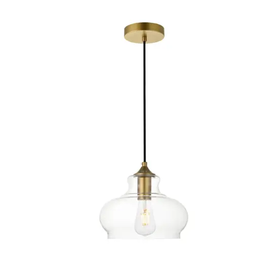 Destry 1 Light Chrome Pendant With Clear Glass {1}