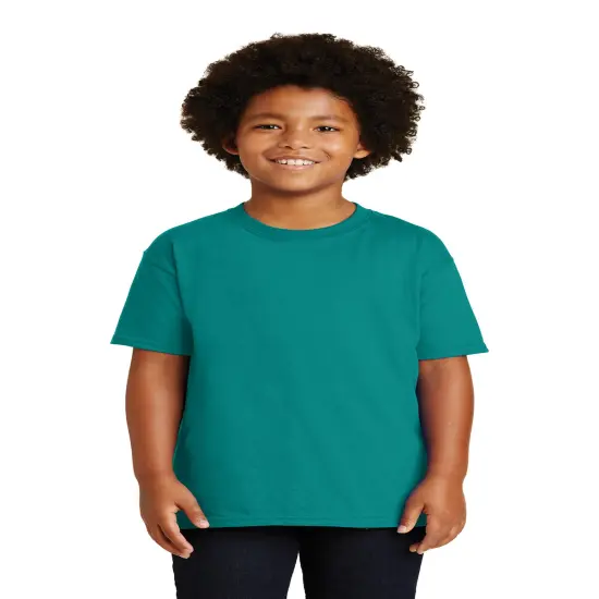 Gildan&reg; Classic Fit Crewneck short sleeve Youth Tee Jade dome {1}
