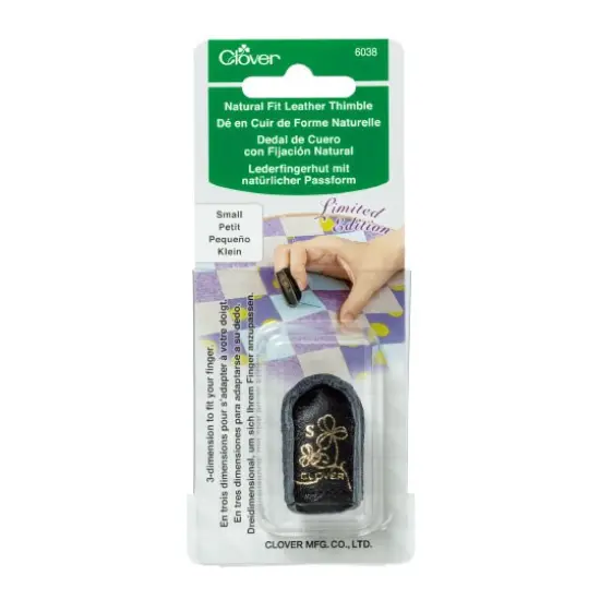 Clover Natural Fit Leather Thimble - Small - Limited Edition {1}