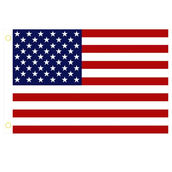3 x 5 Ft American US Flags | Vivid Color and UV Fade Resistant | Double Stitched Canvas Header - 4Pcs {3}