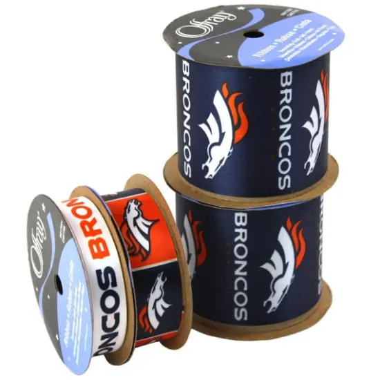 Broncos Printed Ribbon 4 Pack {1}