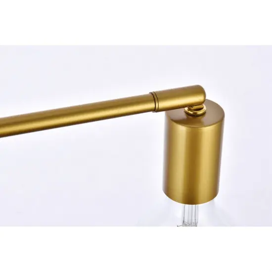 Zane 2 lights brass flush mount {5}
