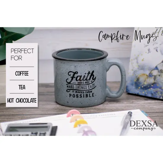 Dexsa Faith Does Not Make Things 15 ounce Designer Ceramic Mug {2}