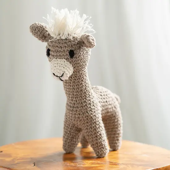 Hoooked Amigurumi DIY Kit W/Eco Barbante Yarn-Llama Laurie {4}