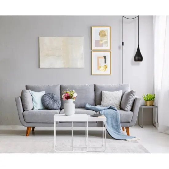 Nora 1 Light Black plug-in pendant {2}