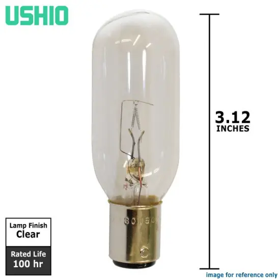 USHIO CAX/130V 50W BA15d Base Projection Tubular T8 DC Bayonet Base Bulb {4}